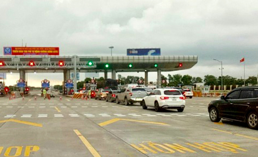 Bắt đầu thu phí không dừng trên cao tốc Hà Nội-Hải Phòng từ 9 giờ sáng nay